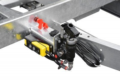 Caminhão basculante TRIUS SHDK O2 27-36-20.2 com parede lateral de aço de 2 mm, bomba manual