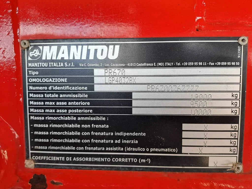 Manitou MRT2540 plus (controle remoto via rádio + guincho)
